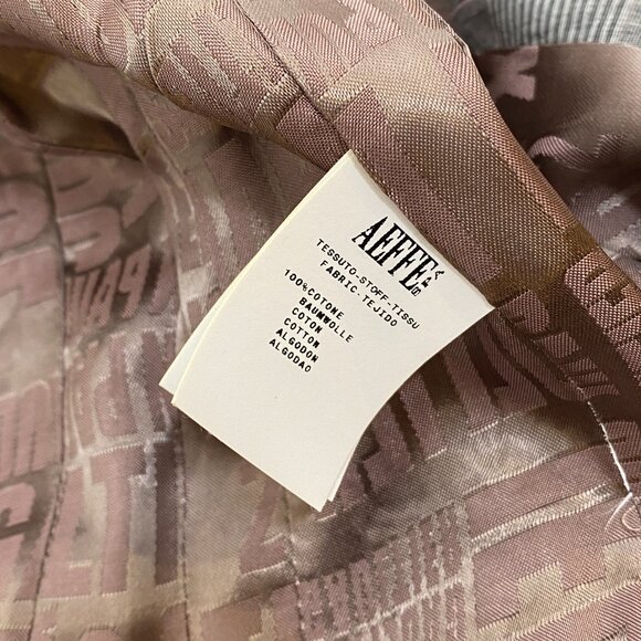 JPG Gaultier 2 Black/White/Pink Plaid Cotton DB Jacket - Picture 9 of 9